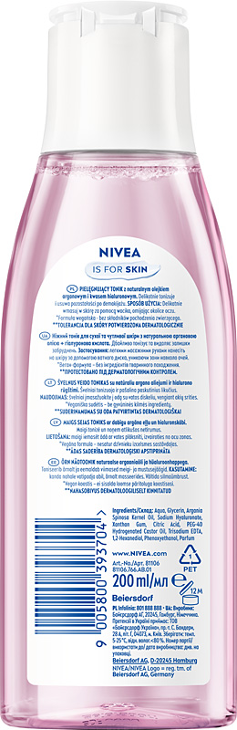 NIVEA Pielęgnujący Tonik dla cery suchej i wrażliwej cera sucha 200 ml