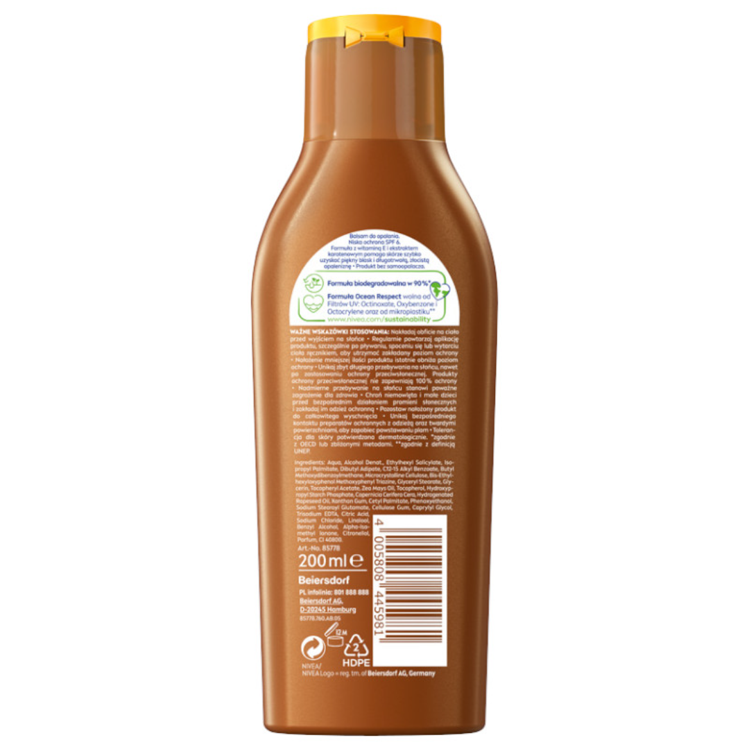 NIVEA SUN Bronze Balsam po opalaniu + Intense bronze Karotenowy balsam