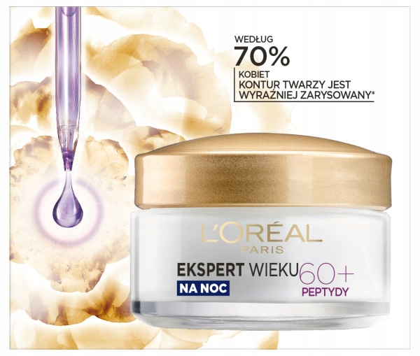 L’Oréal Paris Ekspert Wieku Przeciwzmarszczkowy Odżywczy Krem Noc 60+ 50ml