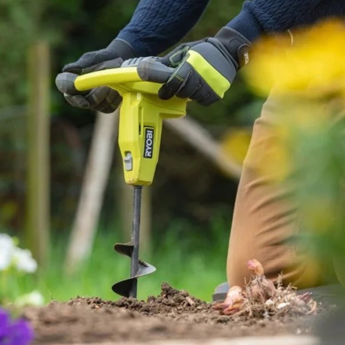 RYOBI Wiertnica Glebowa 18V