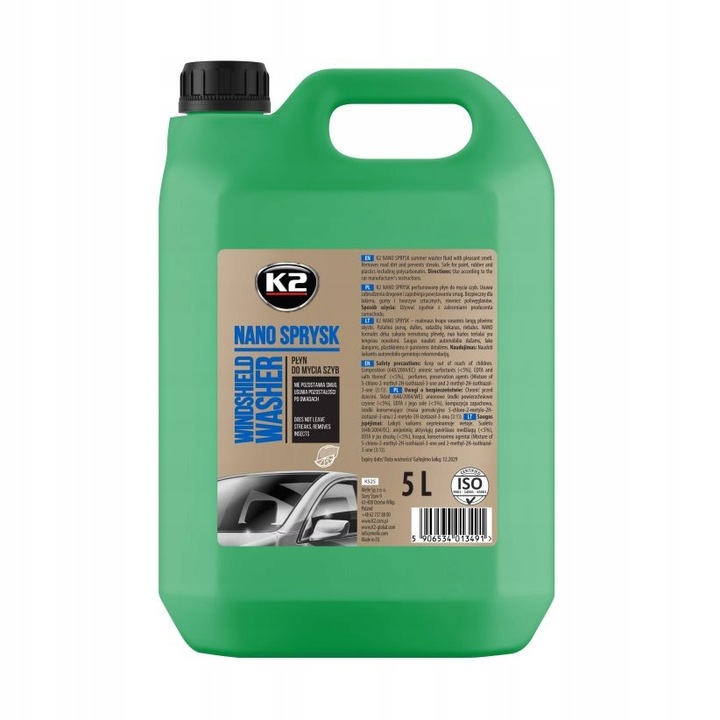 013491 K2 Letni Płyn do Spryskiwaczy K525 5L x4