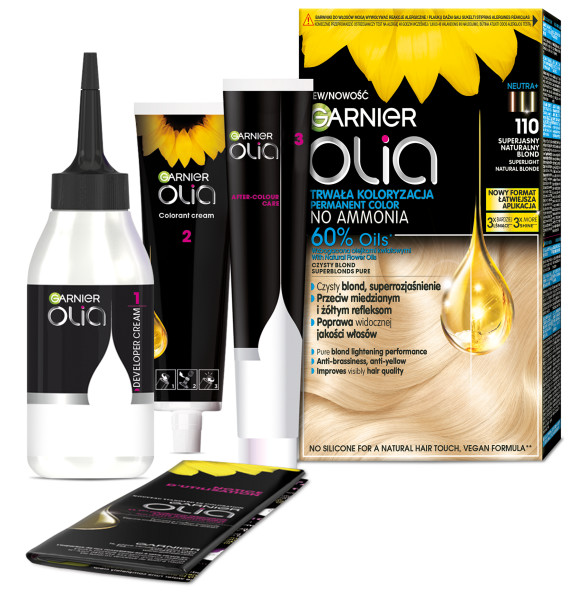 Garnier Olia Pernamentna Farba Do Włosów 110 Superjasny Naturalny Blond 2szt.