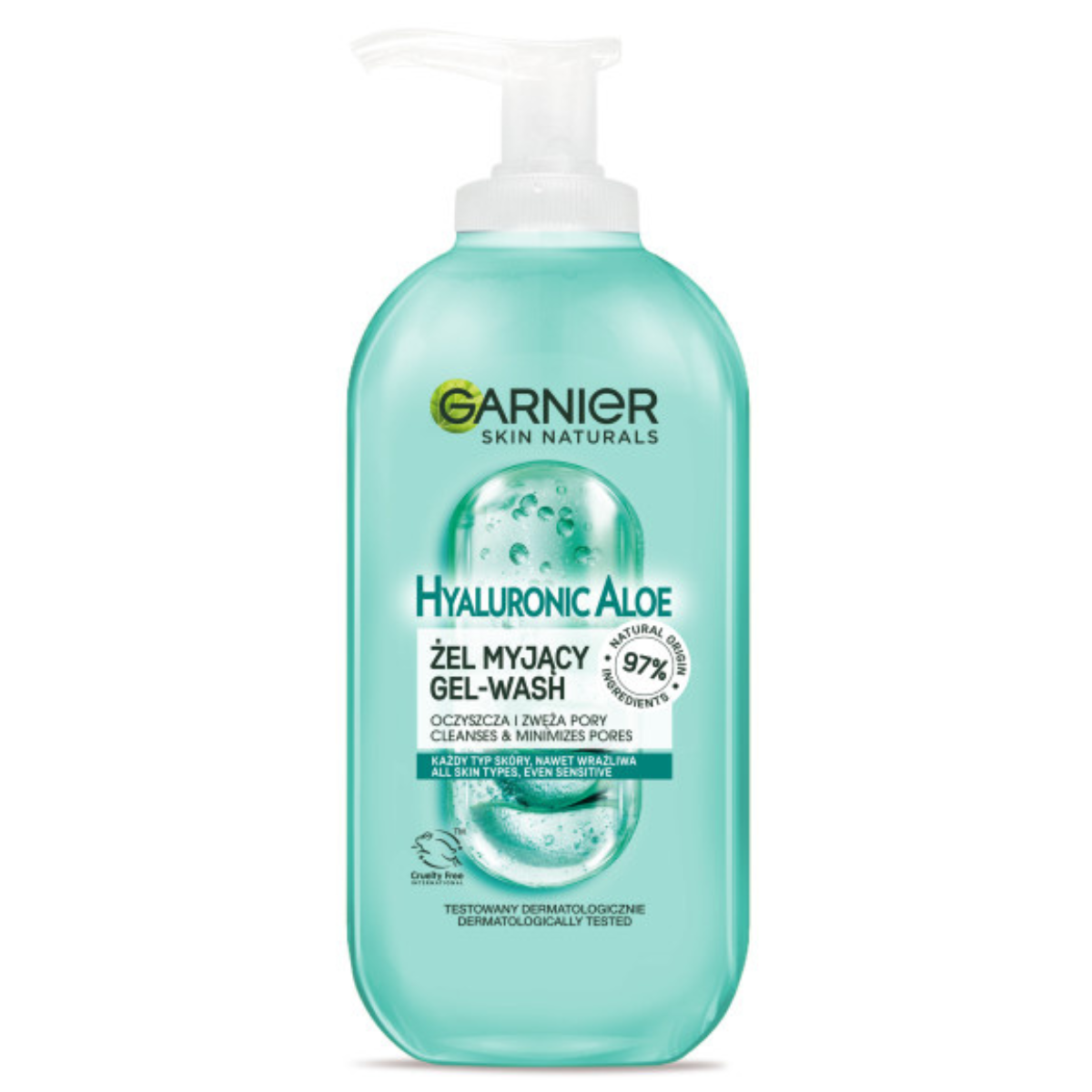 Garnier Hyaluronic Aloe Oczyszczający Żel do Twarzy Ekstrakt z Aloesu 200ml