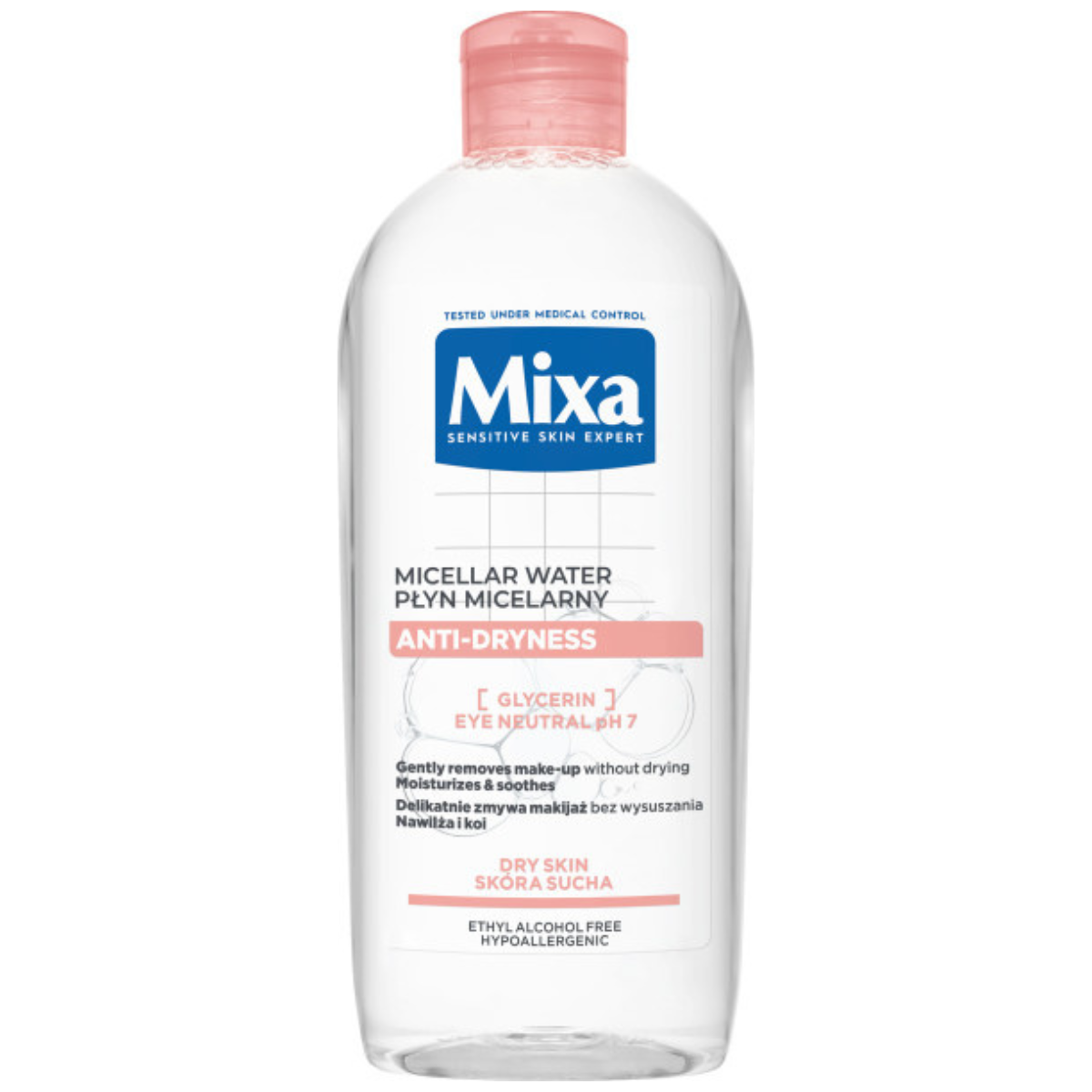 Mixa płyn micelarny do demakijażu z gliceryną przeciw przesuszaniu 3x400ml