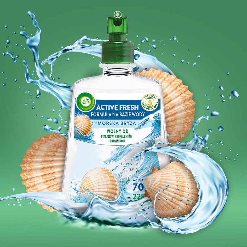 AIR WICK WKŁADY DO ODŚWIEŻACZA POWIETRZA ZAPACH MORSKA BRYZA 3X 228ML