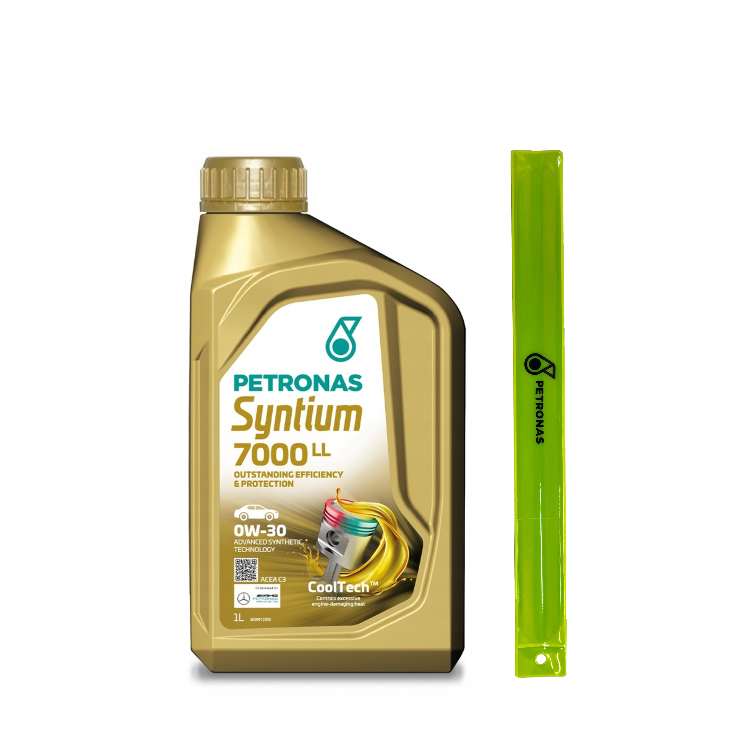 Olej Silnikowy PETRONAS Syntium 7000 LL ACEA C3 0W-30 1L + Opaska GRATIS