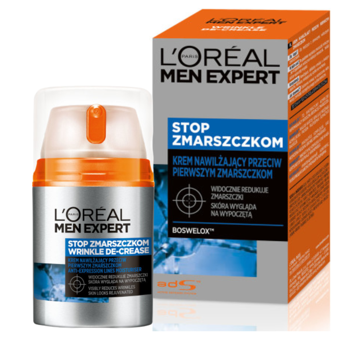 L’Oréal Men Expert Wrinkle De-Crease Nawilżający Krem Na Zmarszczki 50ml