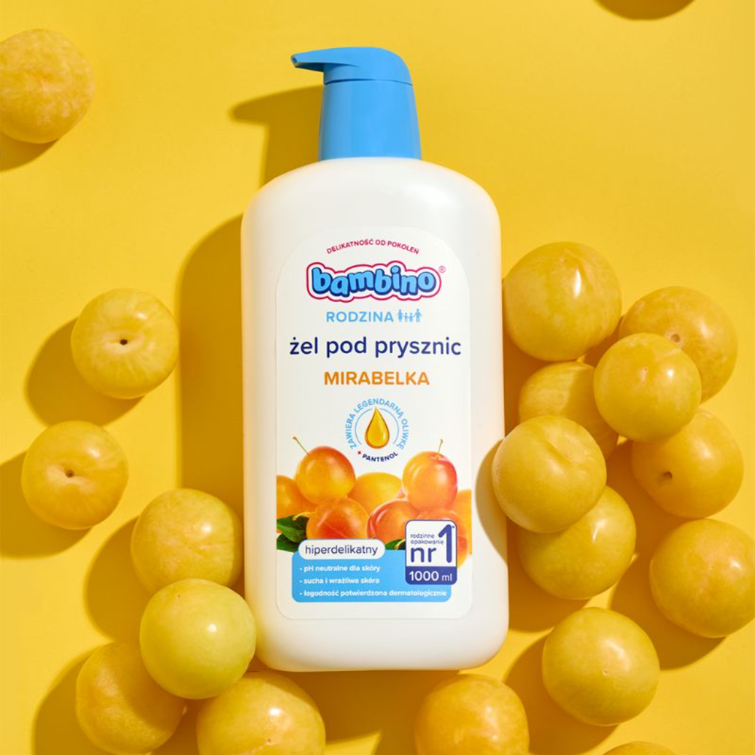BAMBINO Rodzina żel pod prysznic 1000ML + Żel pod prysznic mirabelka 900ML