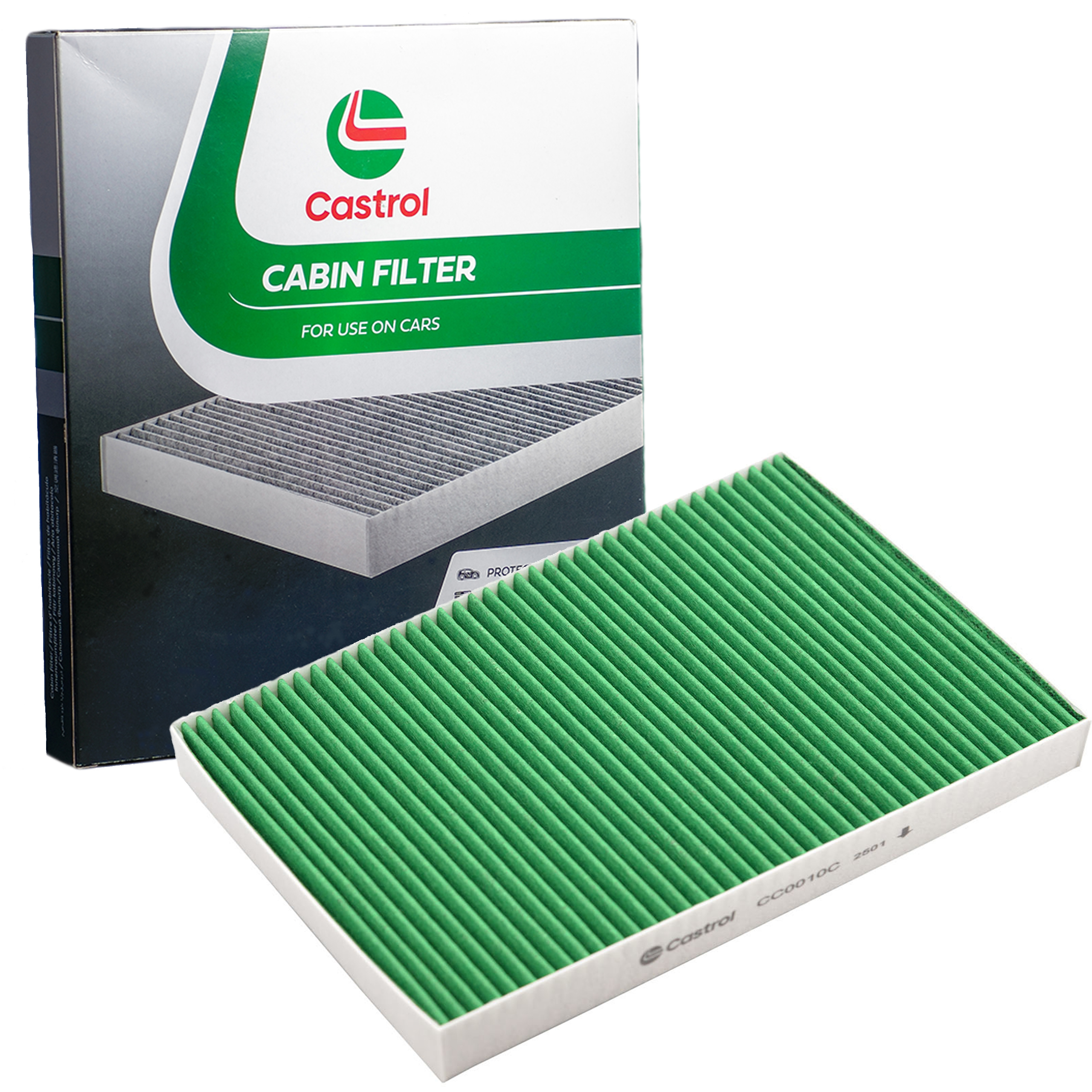 Castrol Filtr Kabinowy wentylacja przestrzeni pasażerskiej CC0010C CARBON+