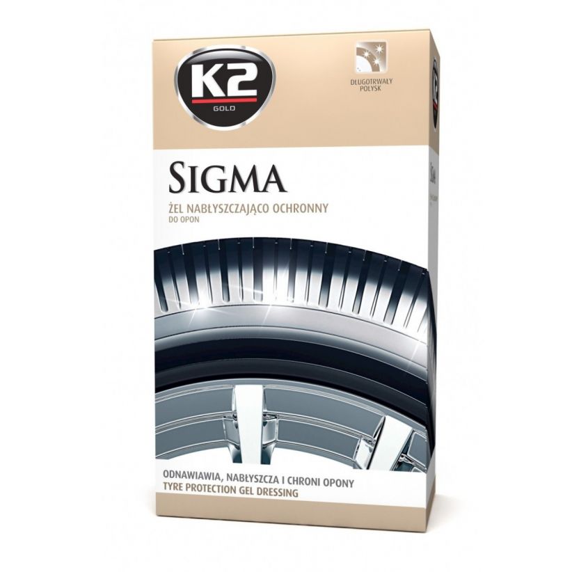 K2 Sigma Czernidło Żel do Nabłyszczania i Pielęgnacji Opon Plastików 500 ml