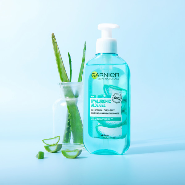 Garnier Hyaluronic Aloe Oczyszczający Żel do Twarzy Ekstrakt z Aloesu 200ml