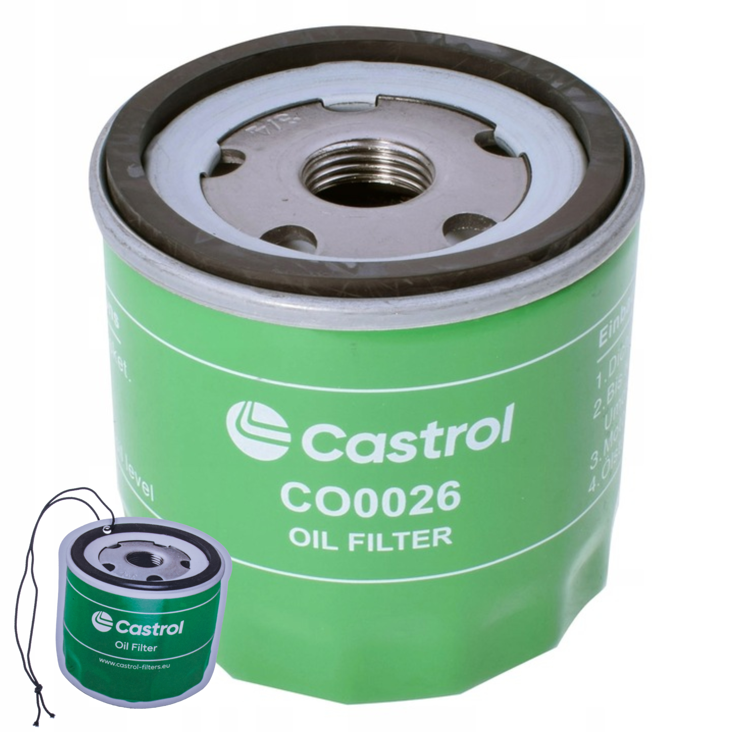 Castrol Filters Filtr Oleju CO0026 + Zawieszka Zapachowa gratis