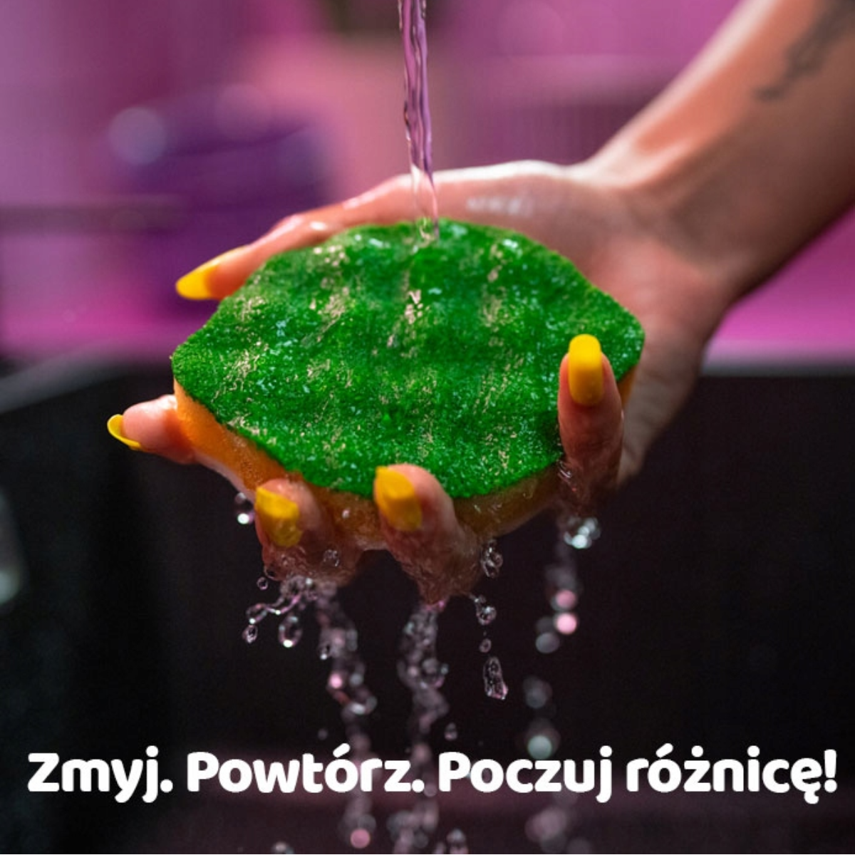 Vileda Punch Elastyczny zmywak Cytryna 1 szt.