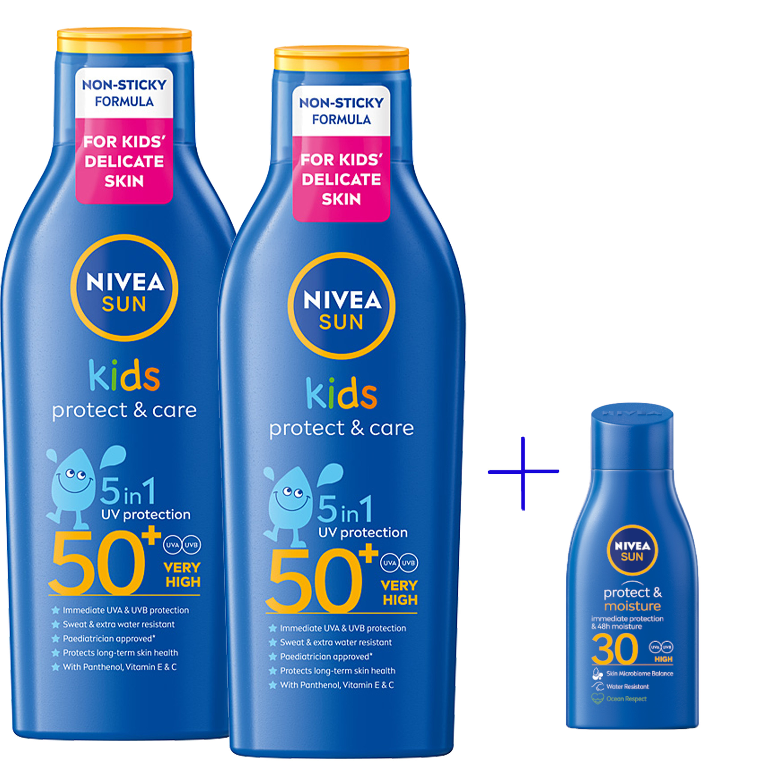 2 x NIVEA SUN KIDS Balsam ochronny na słońce dla dzieci SPF 50, 200 ml
