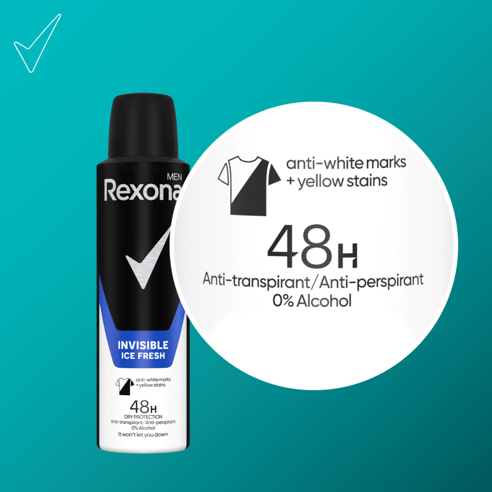 Rexona Men Invisible Ice Fresh antyperspirant w sprayu 150 ml