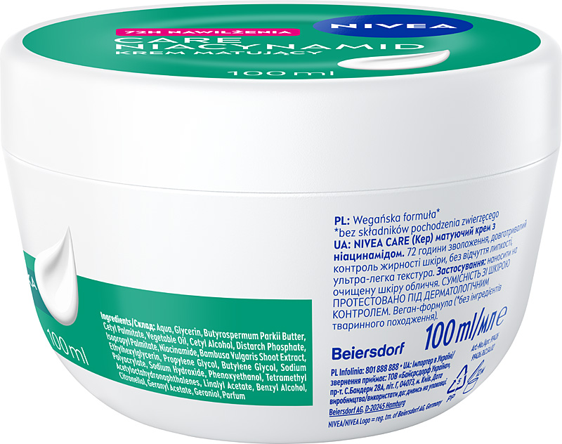 Nivea CARE NIACYNAMID Krem Matujący 100 ml