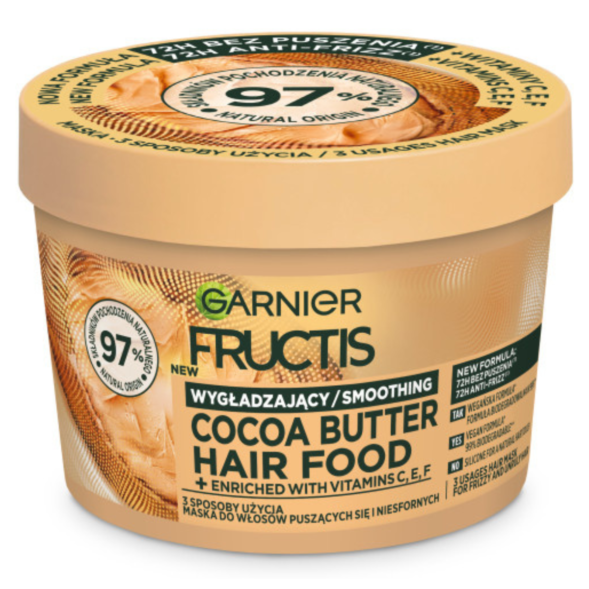 Garnier Fructis Cocoa Butter Hair Food Szampon i Maska Do Włosów