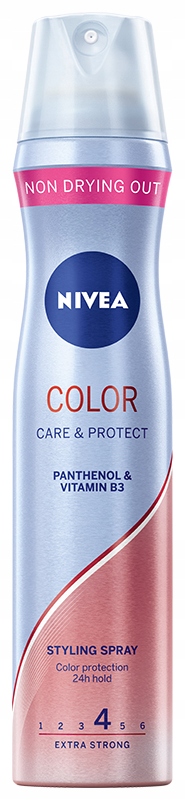 NIVEA COLOR CARE & PROTECT Lakier do włosów farbowanych utrwalający 250ml