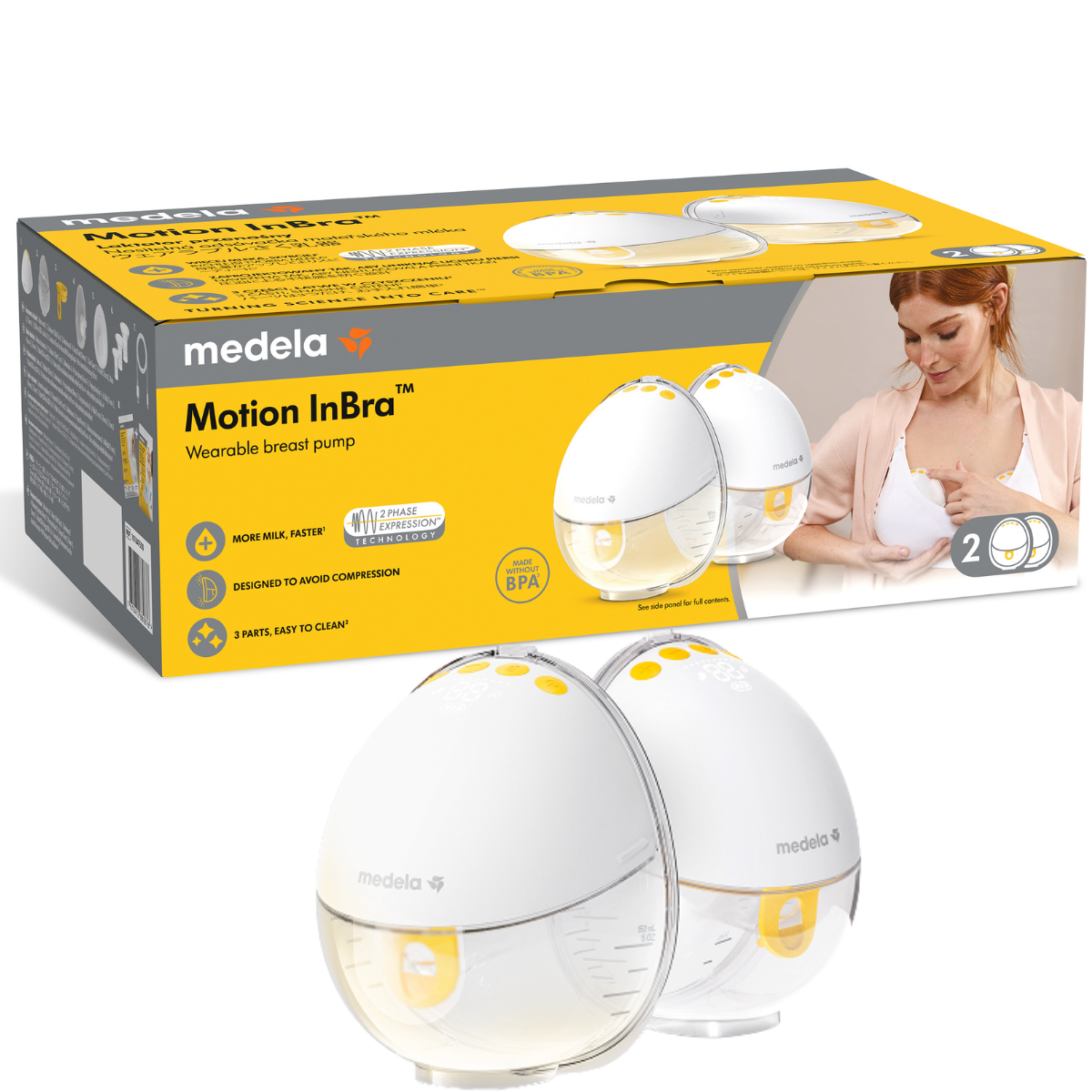Medela Laktator Motion InBra podwójny elektryczny muszlowy