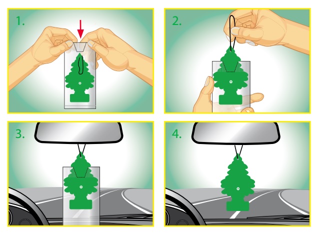 WUNDER-BAUM Choinka Zapachowa Zapach Samochodowy do samochodu Skóra