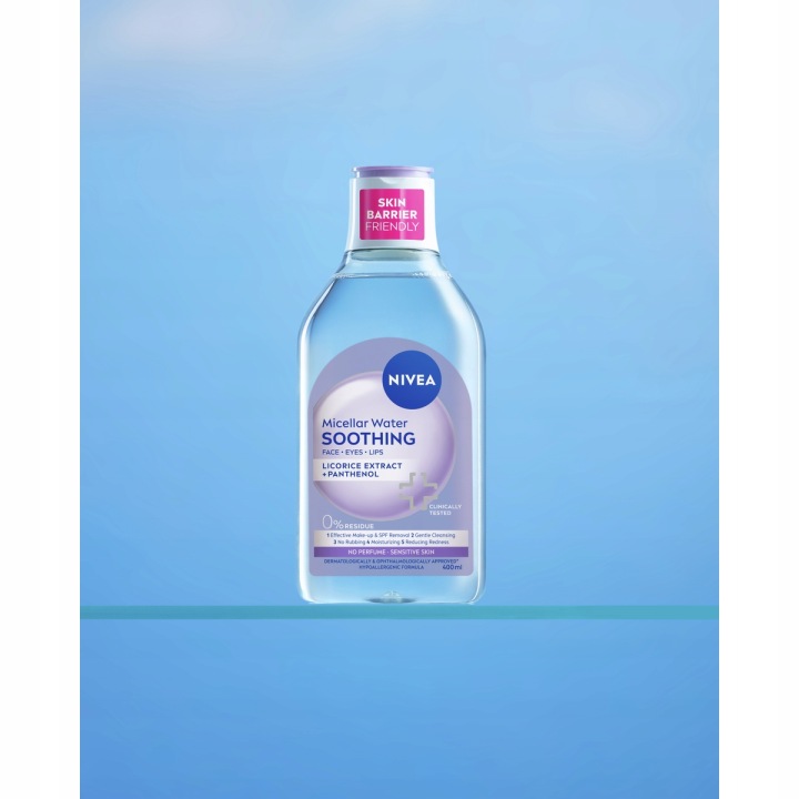 NIVEA Dwufazowy płyn do demakijażu oczu 125 ml Kojący Płyn micelarny 400 ml