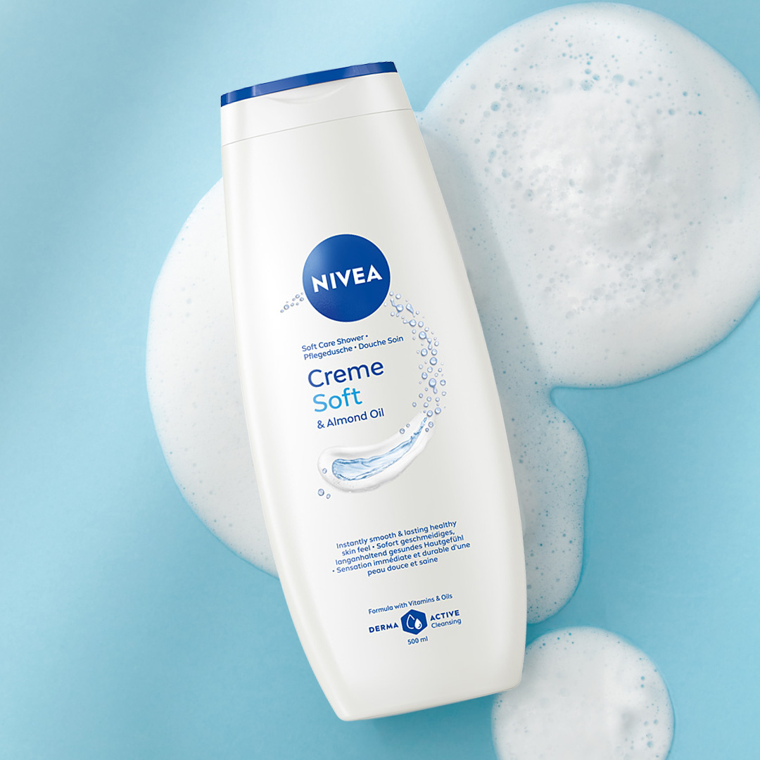 NIVEA Creme Soft Kremowy Żel pod prysznic z olejkiem migdałowym, 500ml
