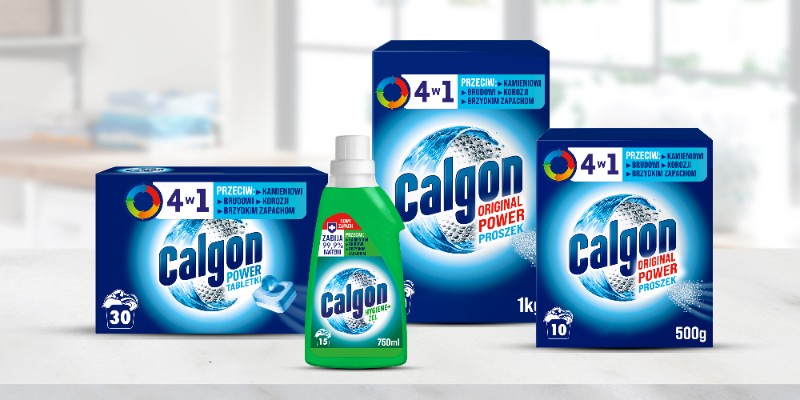 CALGON TABLETKI DO PRALKI 4W1 ZMIĘKCZAJĄCE WODĘ ODKAMIENIACZ 30 SZTUK