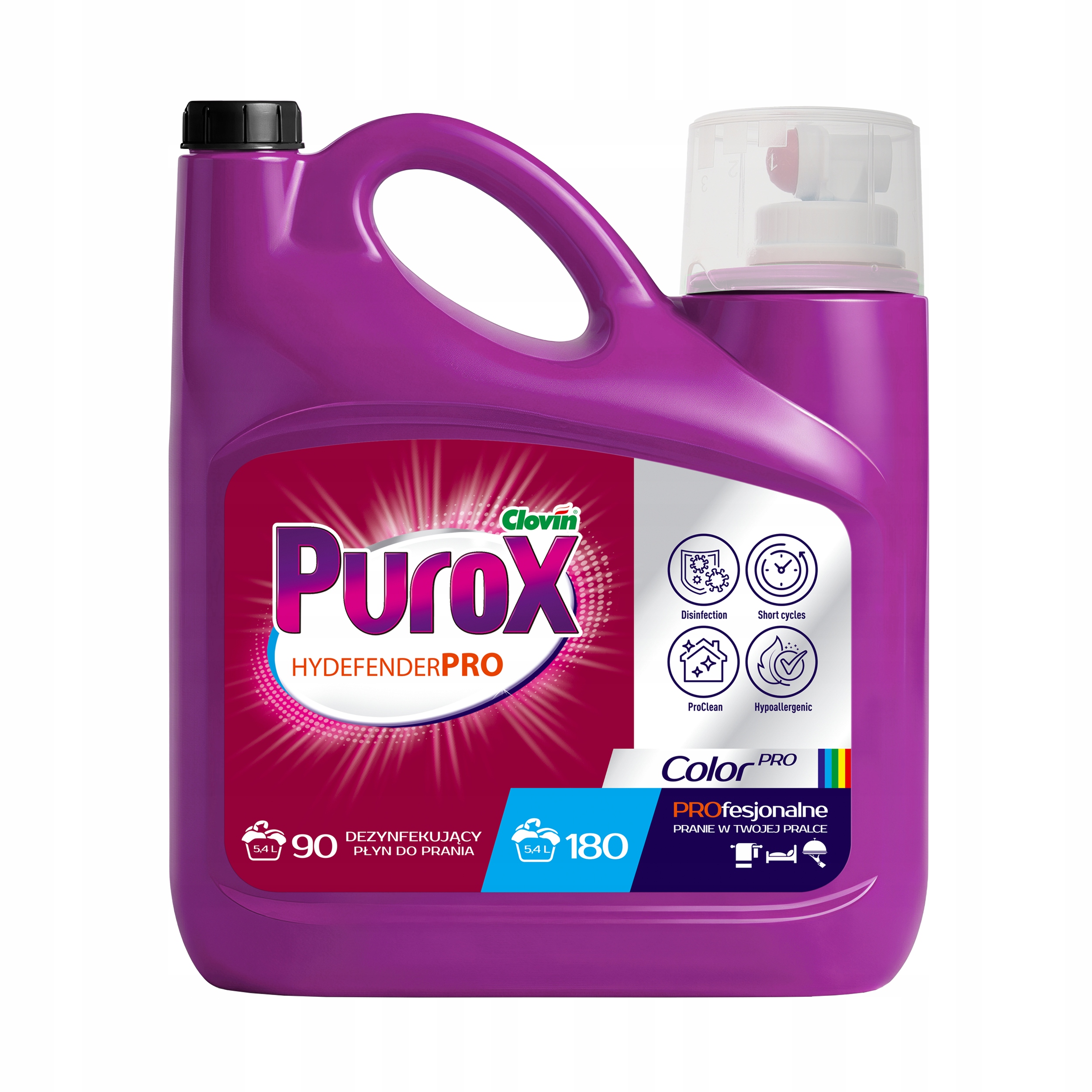 Żel do prania Purox Hydefender Color 5,4L kanister dezynfekujący