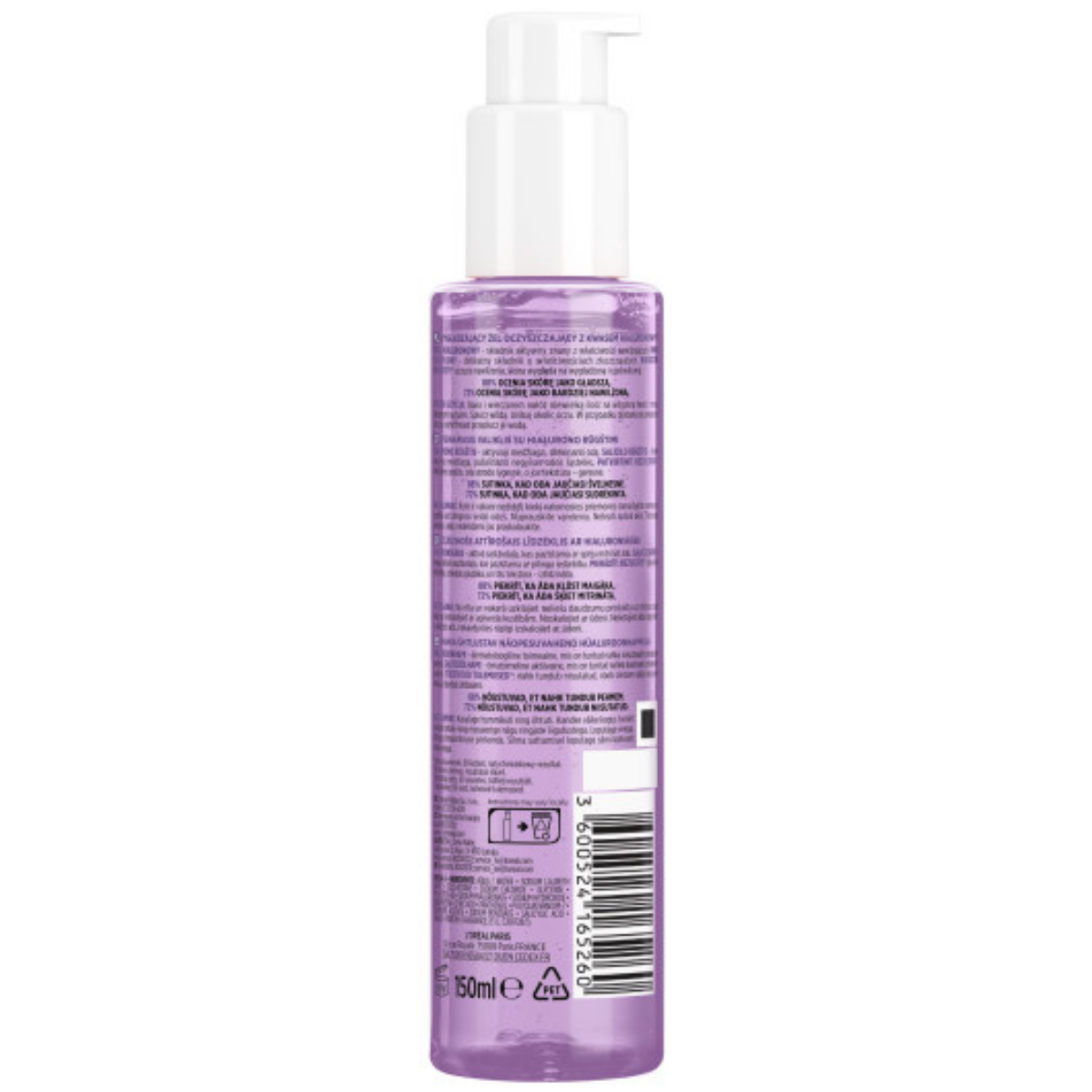 L’Oréal Paris Revitalift Wygładzający żel myjący do twarzy z kwasem hialuronowym 150ml