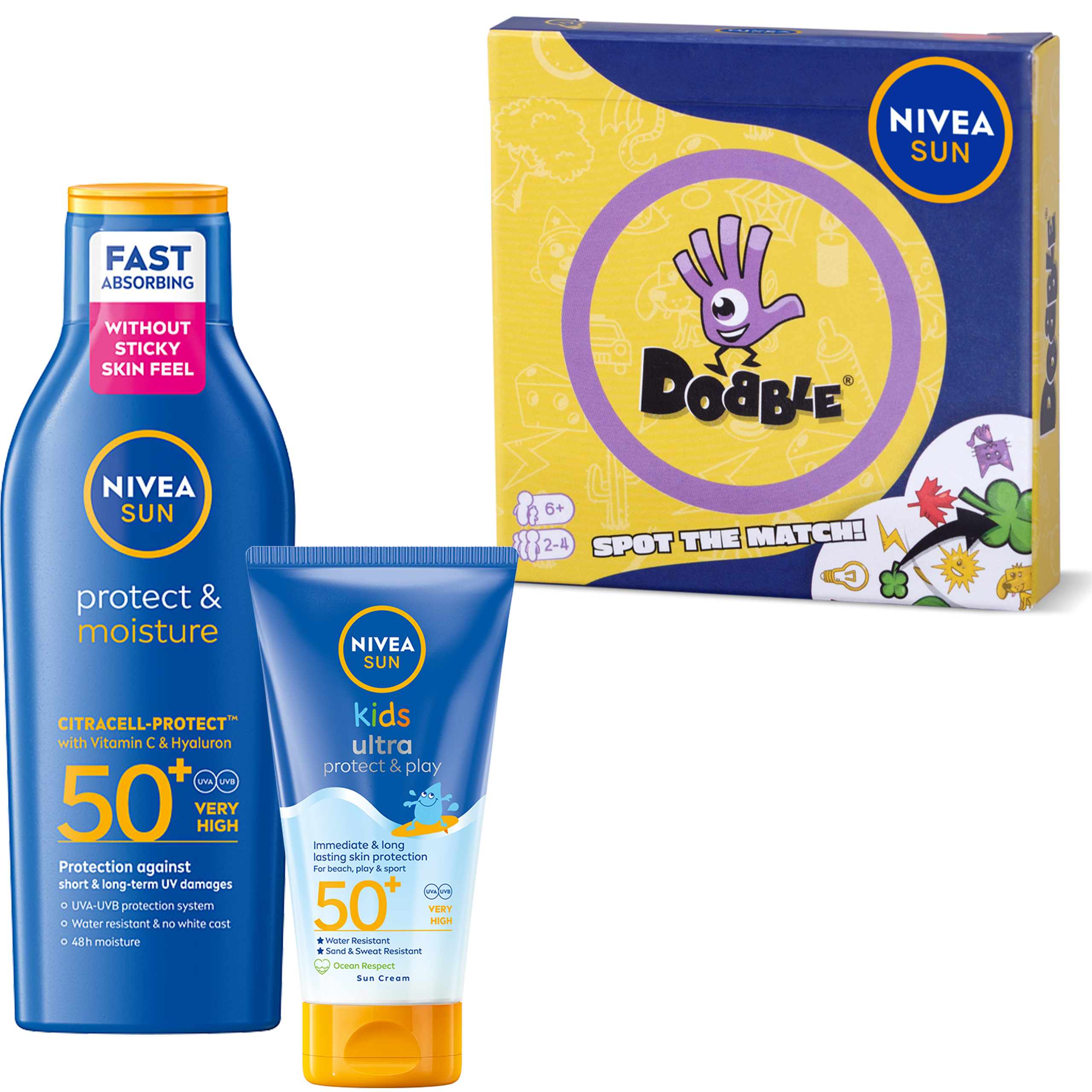 NIVEA SUN Protect &Moisture Nawilżający balsam + Balsam ochronny dla dzieci