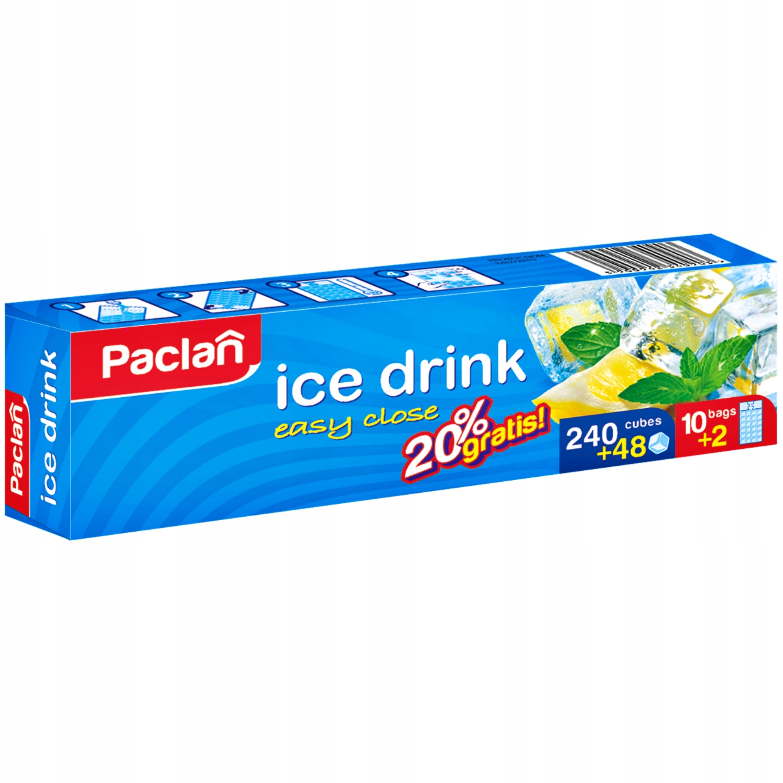 Paclan woreczki do lodu 240 szt. + 48 szt.
