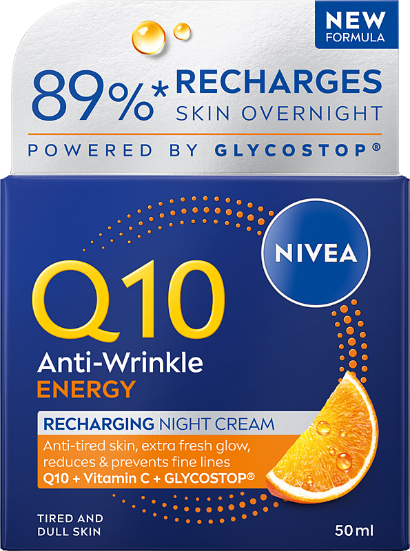 NIVEA Q10 ENERGY REGENERACJA PRZECIWZMARSZCZKOWY KREM NA NOC 50 ml