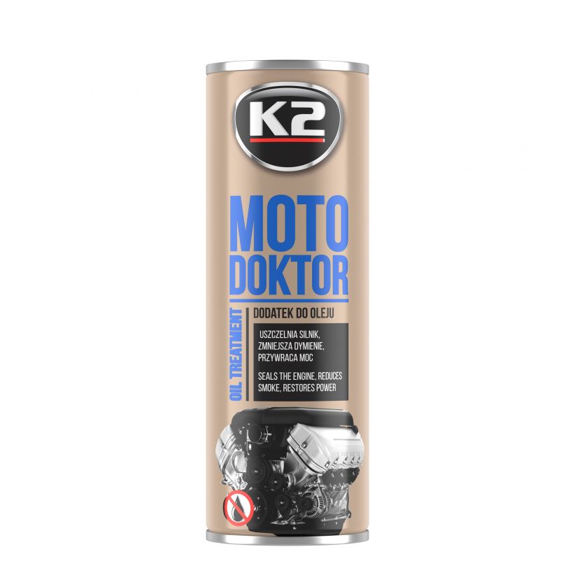 K2 MOTO DOKTOR WYCISZA I USZCZELNIA SILNIK REDUKUJE TARCIE 443ml T345S