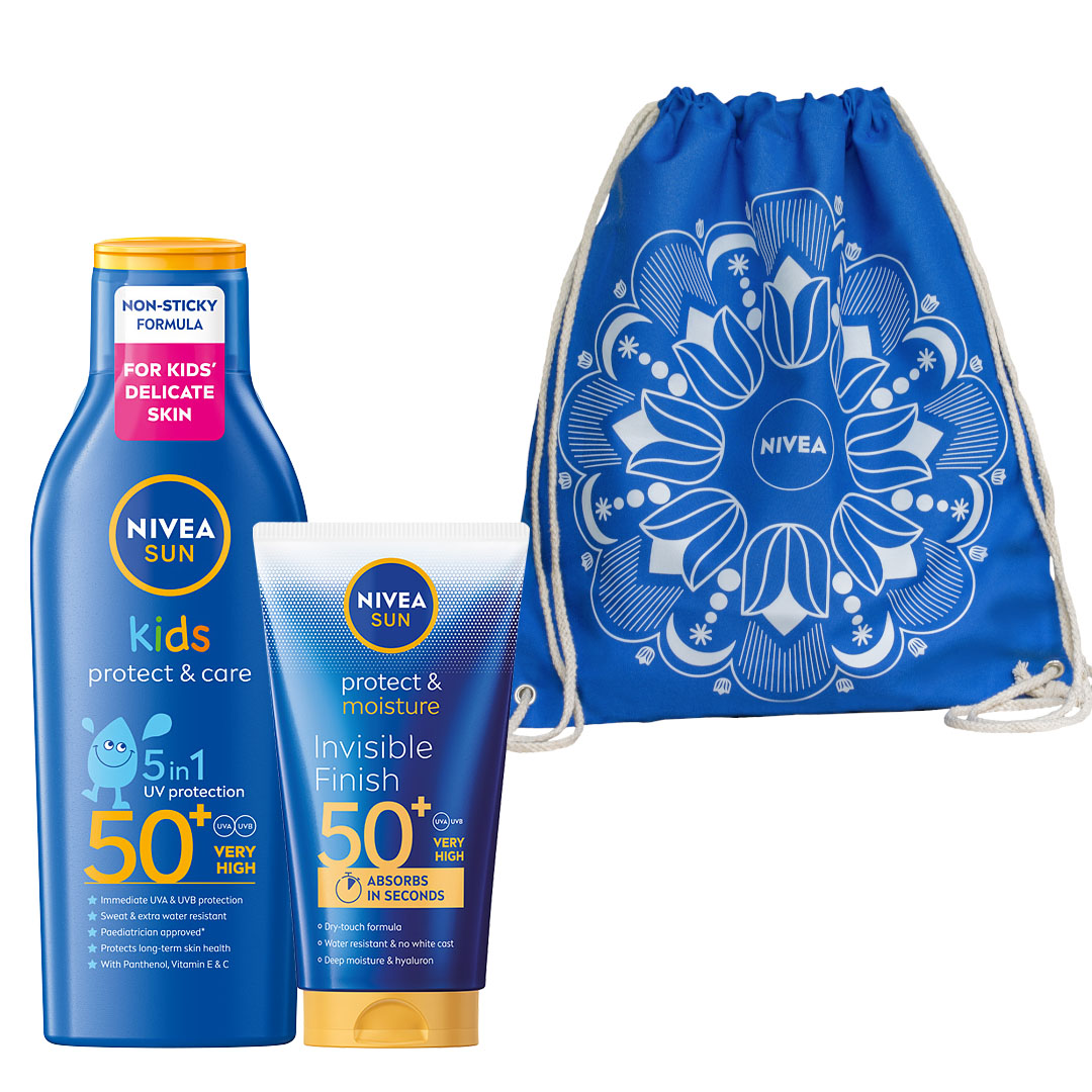 NIVEA SUN Nawilżający balsam + Balsam ochronny na słońce dla dzieci SPF 50