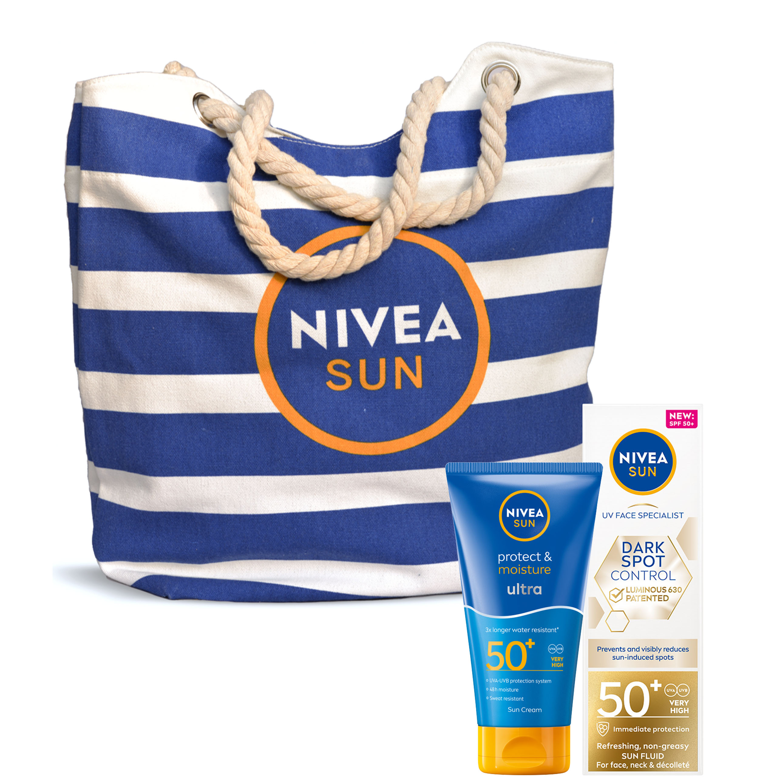 NIVEA SUN LUMINOUS 630 Dark Spot Control + Nawilżający balsam do opalania