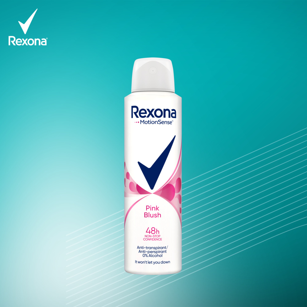 Rexona MotionSense Pink Blush antyperspirant w aerozolu dla kobiet 150 ml
