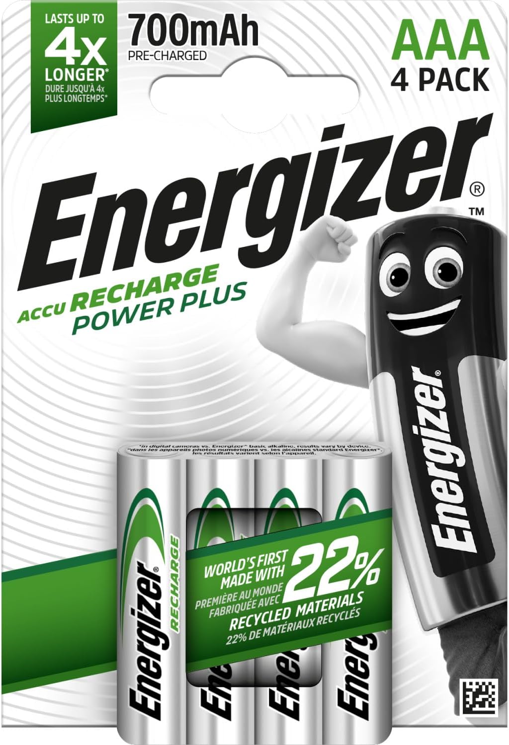 ENERGIZER POWER PLUS AKUMULATORKI baterie R3 AAA 700mAh x 4