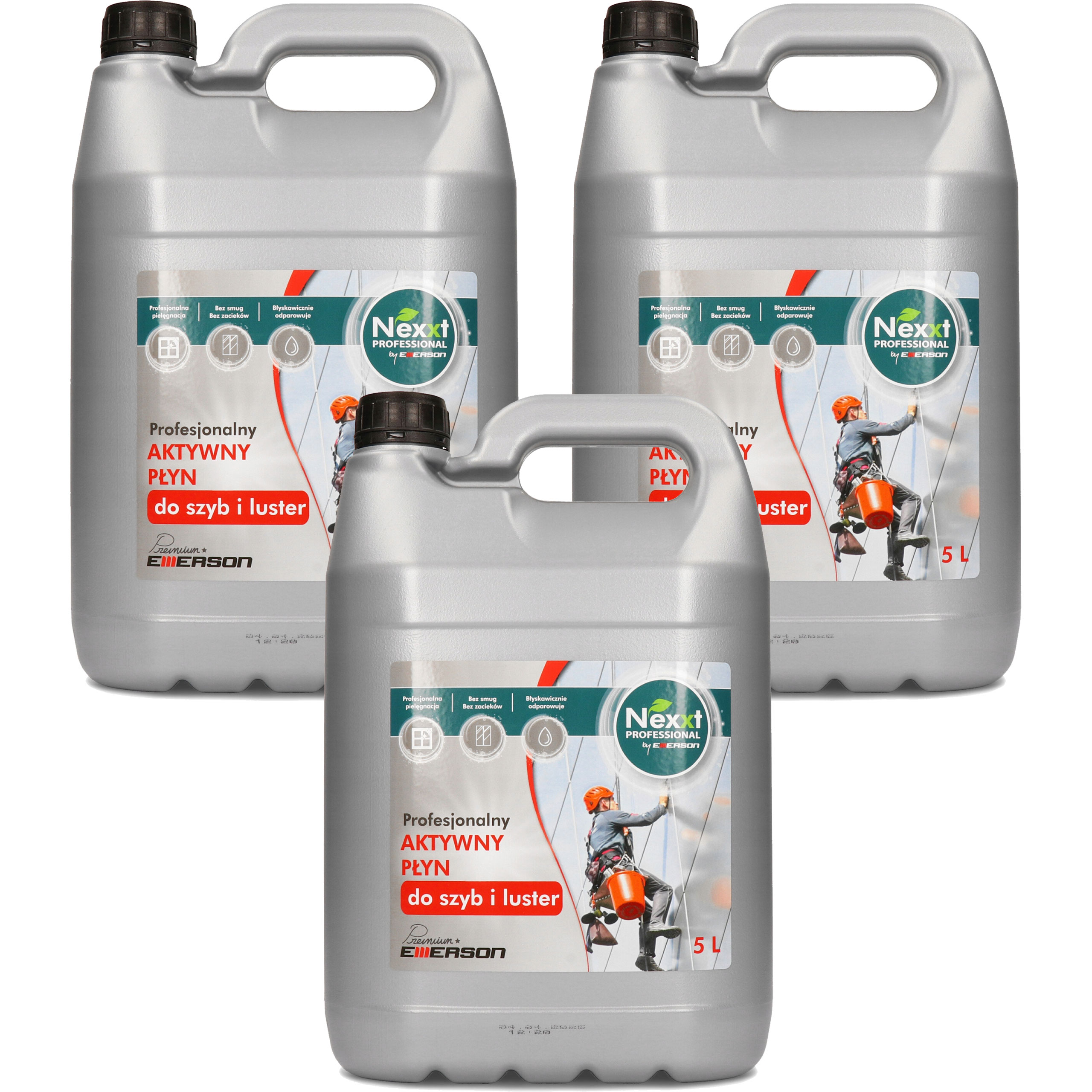 3 x Płyn do Szyb i Luster NEXXT 5l Zapas Profesjonalny