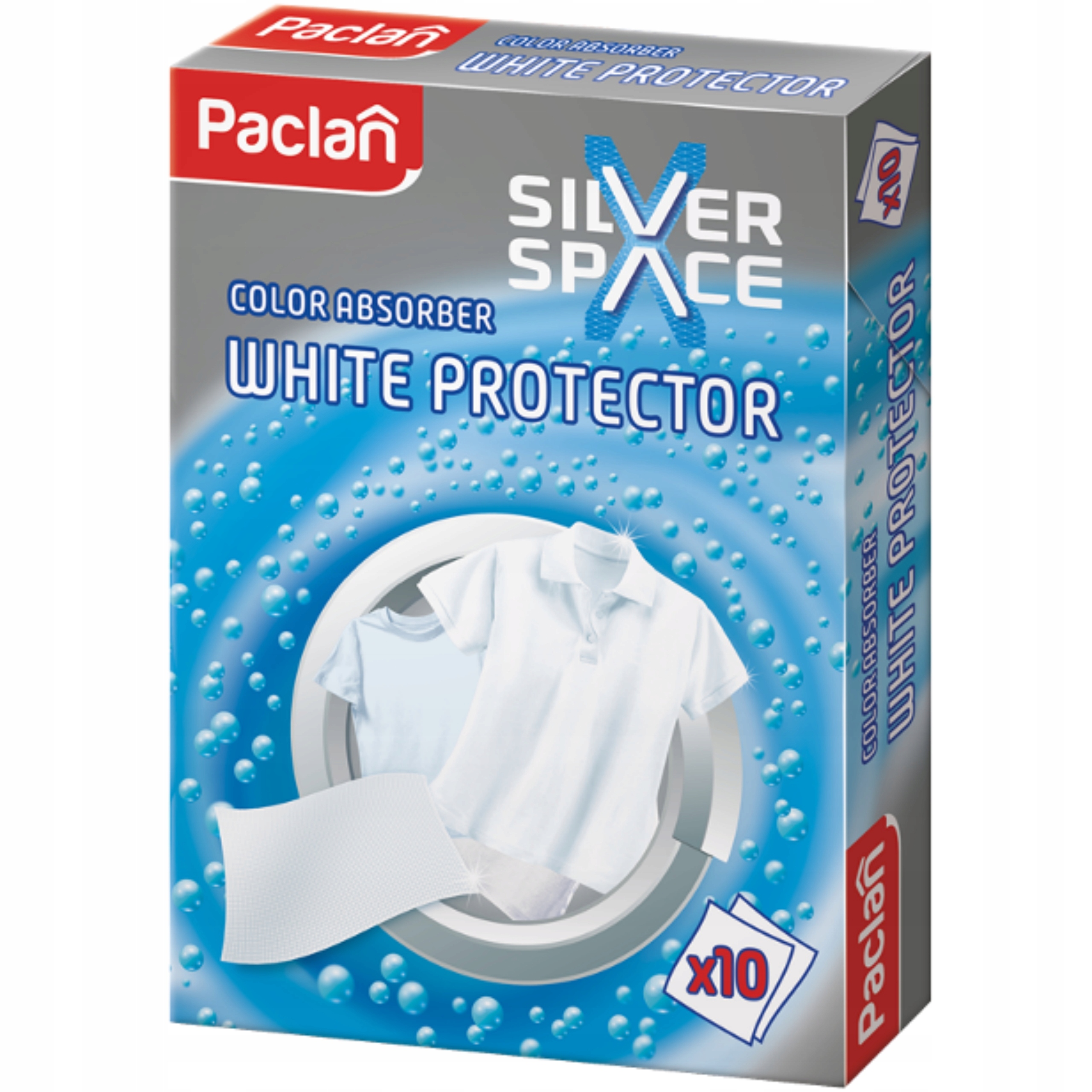 Paclan White Protector chusteczki do prania białego 10 szt.