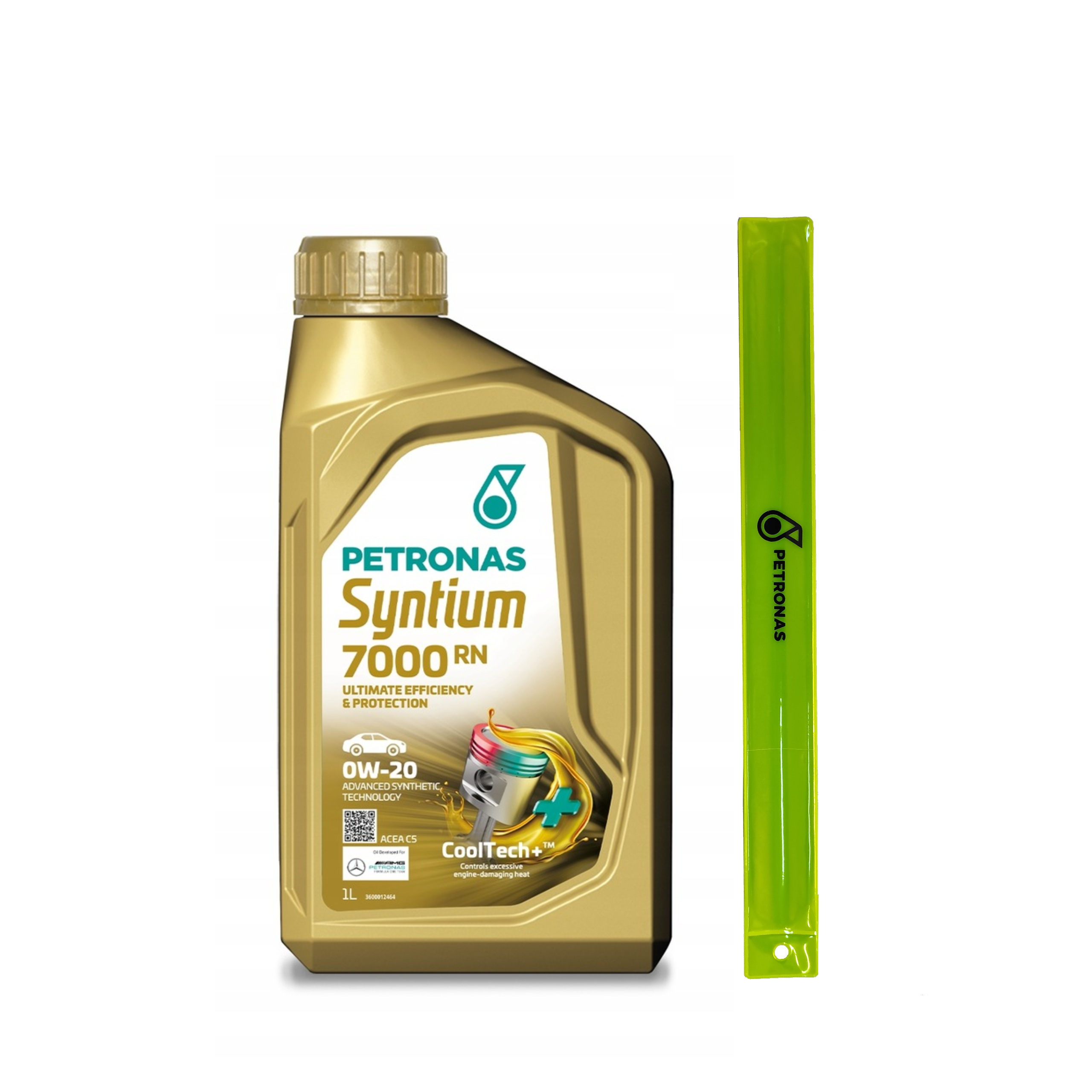 Olej Silnikowy PETRONAS Syntium 7000 RN ACEA C5 0W-20 1L + Opaska GRATIS