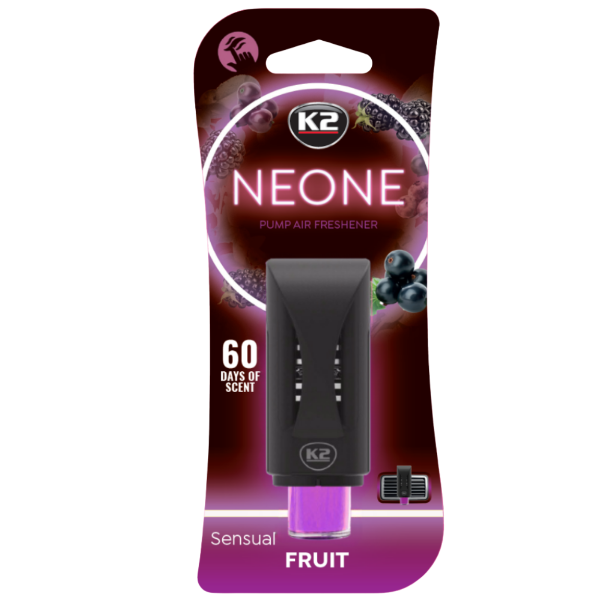 K2 V375 NEONE SENSUAL FRUIT Zapach w kratkę nawiewu z pompką