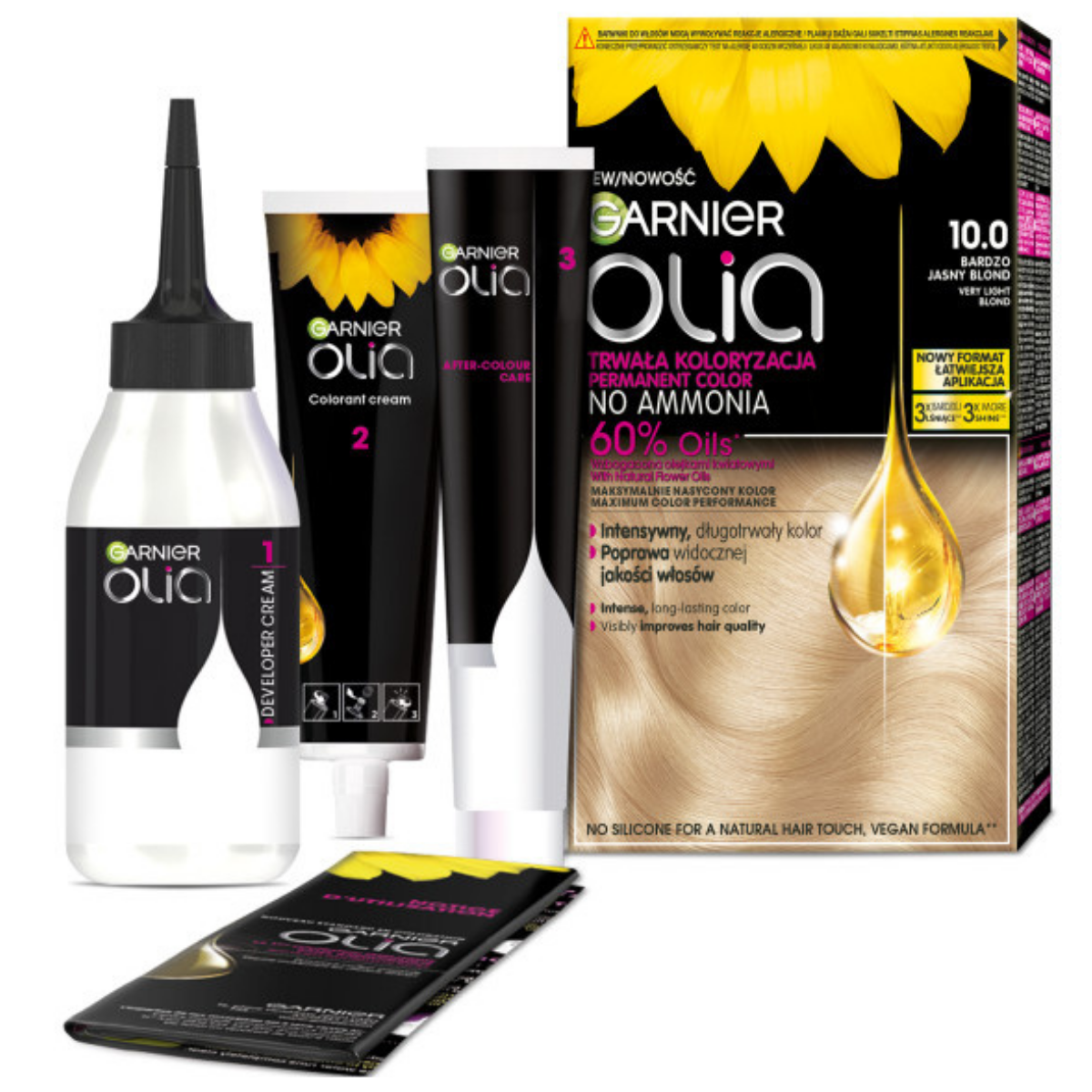 Garnier Olia 10.0 Bardzo Jasny Blond Farba Permanentna koloryzacja