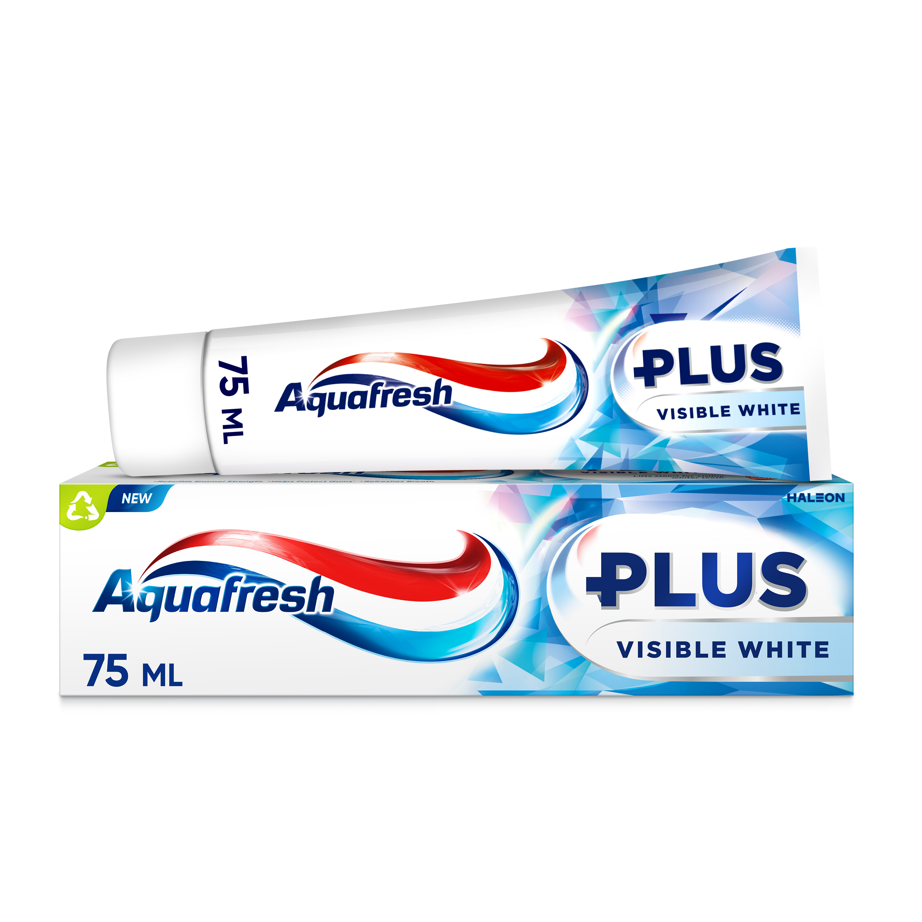 Aquafresh Plus Pasta do zębów Visible White z fluorkiem wybielająca 75ml