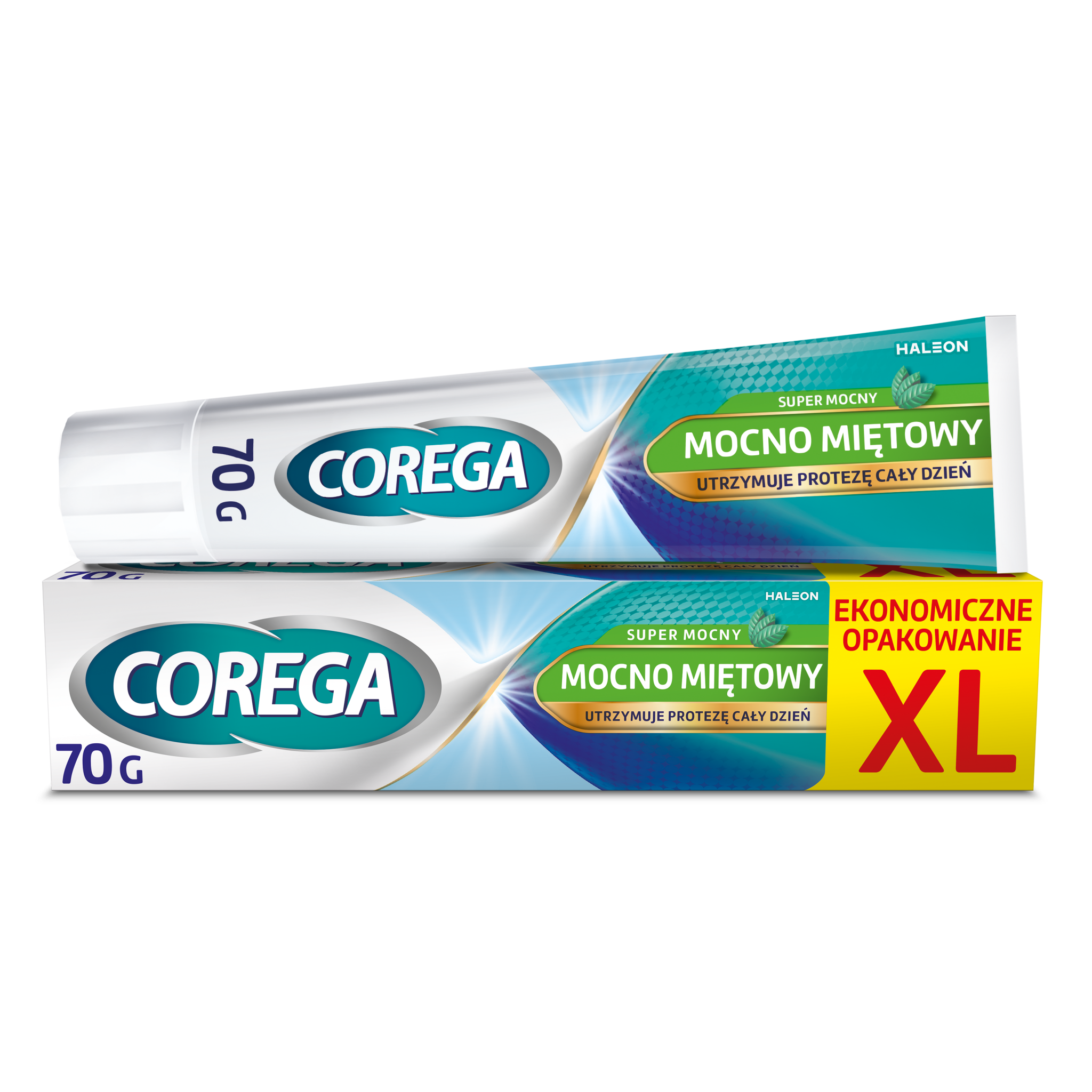 Zestaw 081780 COREGA SUPER MOCNY MOCNO MIĘTOWY 70G x2