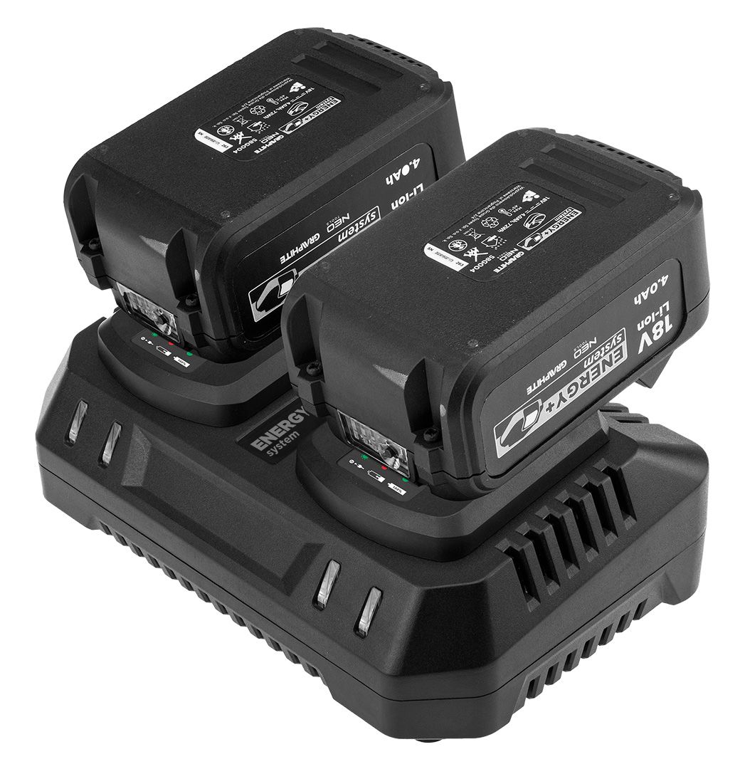 GRAPHITE NEO Tools 58G085-1 Ładowarka podwójna do akumulatorów Energy+