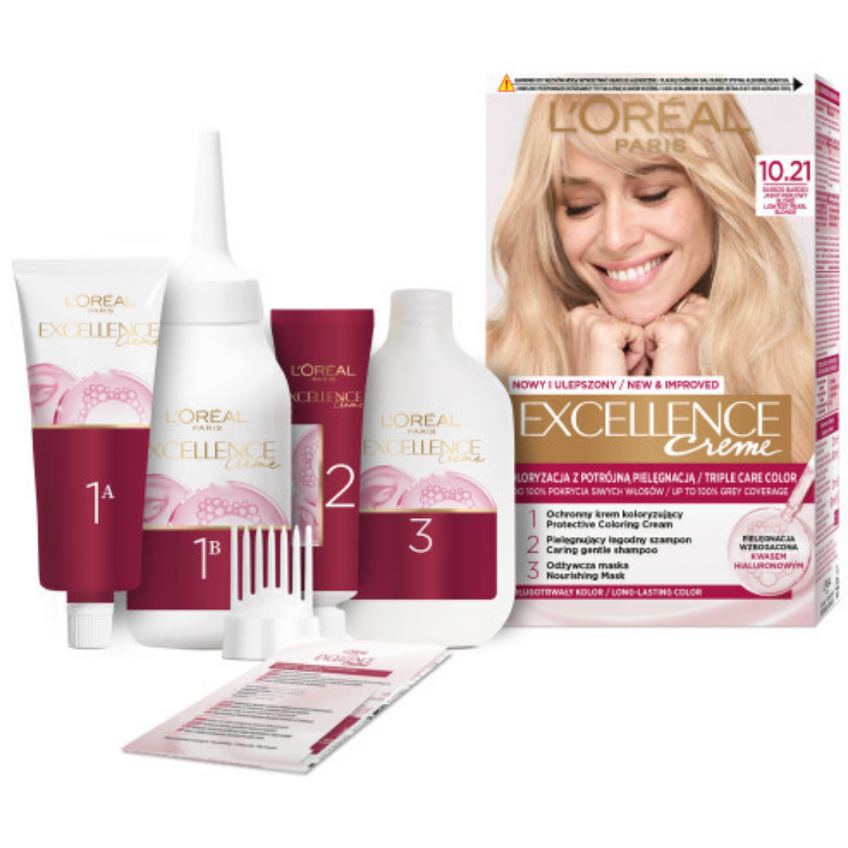 L’Oréal Paris Excellence Farba do włosów 10.21 Bardzo jasny perłowy blond