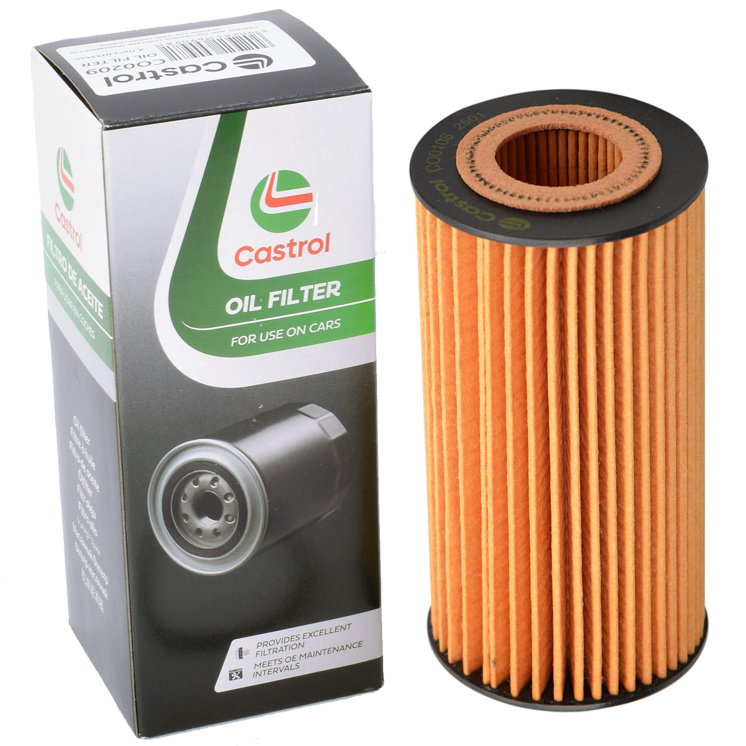 Castrol Filters Filtr Oleju CO0108 + Zawieszka Zapachowa gratis