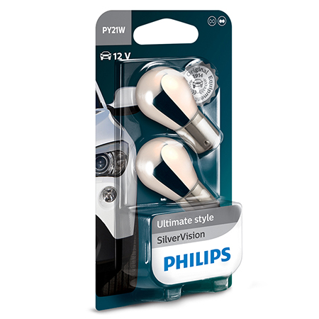 Philips SilverVision żarówki samochodowe PY21W 12 V 2 szt.