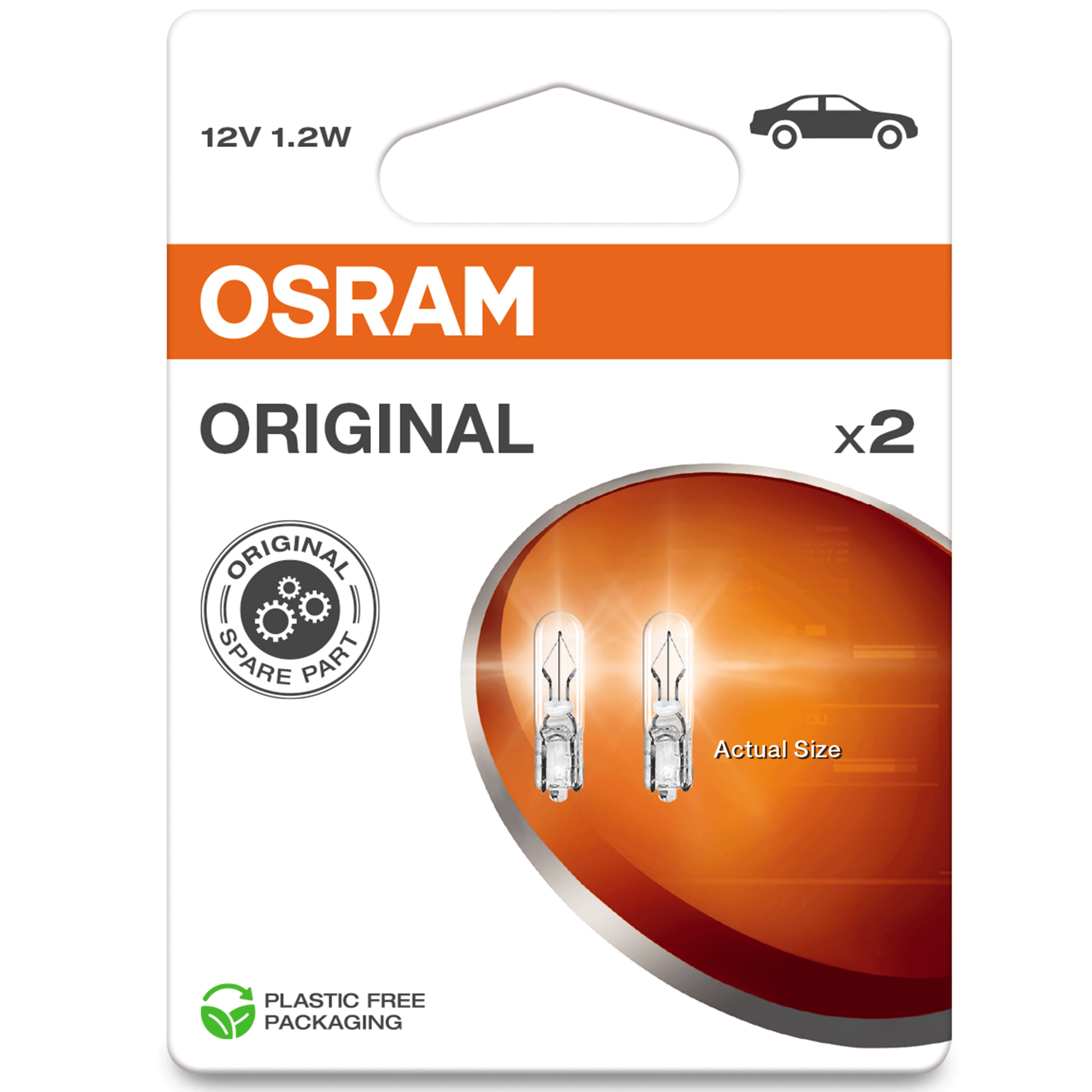 Osram Oryginal W1,2W Żarówki Samochodowe