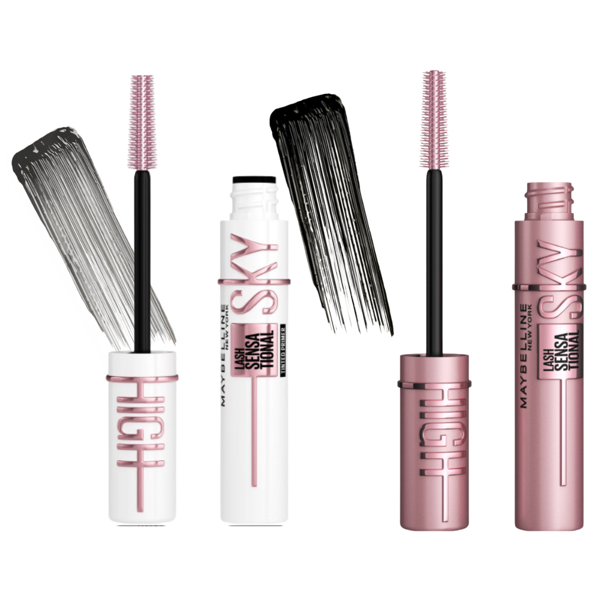 Maybelline Lash Sensational Sky High Black Czarny Tusz + Baza Do Rzęs